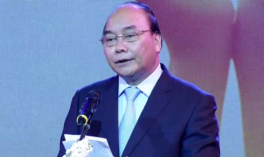 Thủ tướng Chính phủ Nguyễn Xuân Phúc phát biểu.