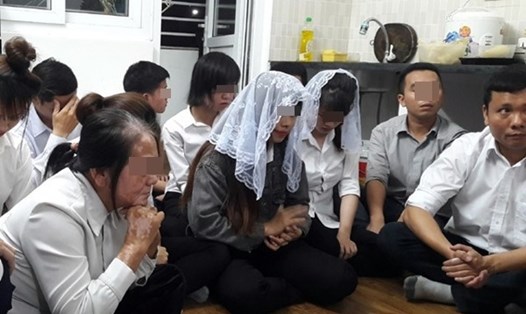 Những người liên quan "Hội Thánh đức chúa trời" vừa bị phát hiện tại Nghệ An. Ảnh: NT
