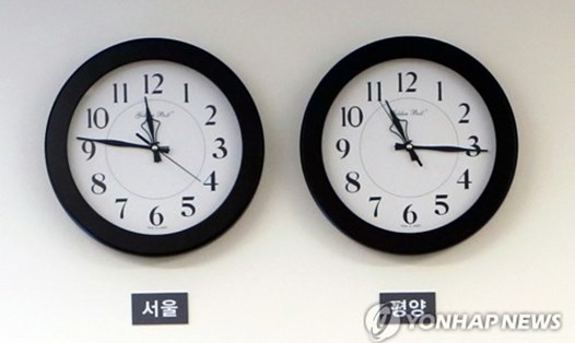 Triều Tiên sẽ đổi theo múi giờ Hàn Quốc từ 5.5. Ảnh: Yonhap. 