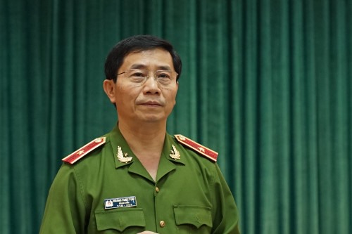 Thiếu tướng Hoàng Quốc Định, Giám đốc cảnh sát PCCC Hà Nội. Ảnh: CSPCCCHN.
