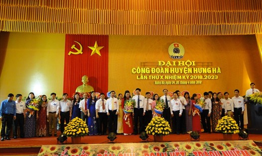 BCH LĐLĐ huyện Hưng Hà (Thái Bình) nhiệm kỳ 2018-2023 ra mắt đại hội