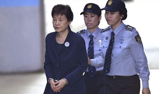 Bà Park Geun-hye. Ảnh: AP. 