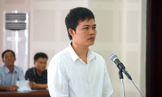 Bị cáo Nguyễn Khắc Lương tại tòa. Ảnh: N.TRI