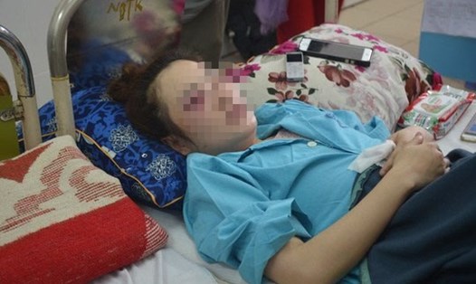 Chị Như đang được điều trị ở bệnh viện Đà Nẵng. Ảnh: BV
