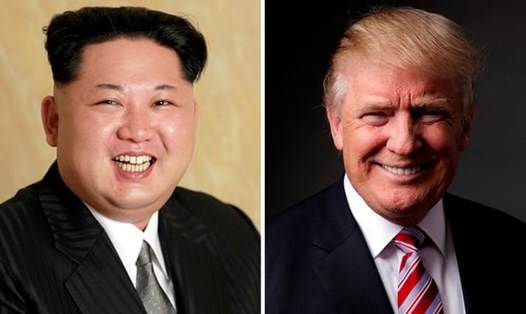 Tổng thống Mỹ Donald Trump và lãnh đạo Triều Tiên Kim Jong-un. Ảnh: Reuters. 