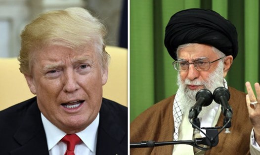 Lãnh đạo tối cao Iran Ayatollah Khamenei (phải) đe dọa trả đũa Mỹ. Ảnh: Getty Images