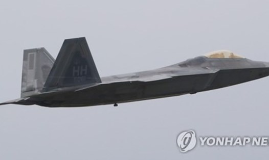 Mỹ - Hàn lần đầu tung số lượng lớn F-22 tham gia tập trận. Ảnh: Yonhap. 