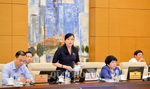 Trưởng ban Dân nguyện Nguyễn Thanh Hải phát biểu. Ảnh Q.H