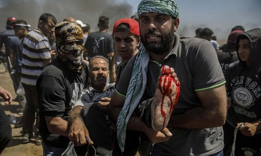 Gần 2.800 người bị thương trong các vụ bạo lực ở Gaza. Ảnh: Getty Images