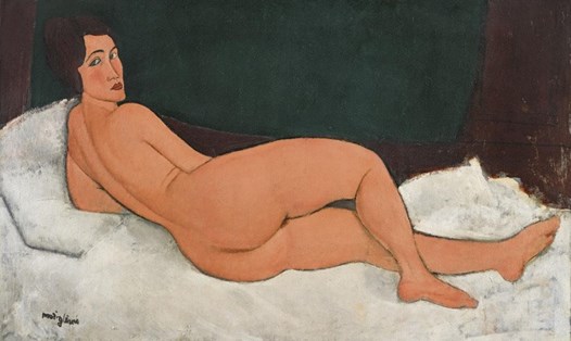 Bức tranh "Nu couché" của Amedeo Modigliani - Ảnh: SOTHEBY’S/AP