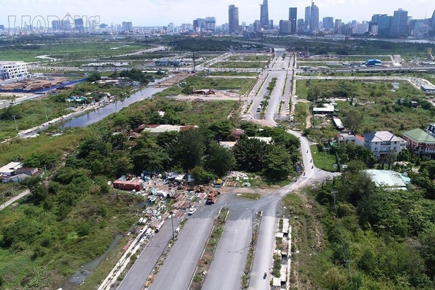 Một phần mặt bằng Khu đô thị Thủ Thiêm. Ảnh: Cường Ngô