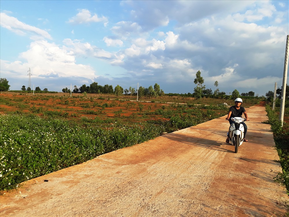 Cty Hưng Gia Khang xẻ, bán 320 lô đất dự trữ phát triển công nghiệp và nông nghiệp trái phép. Ảnh Đình Văn.