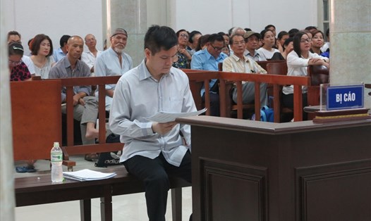 Bị cáo Phạm Thanh Hải tại tòa. Ảnh CN