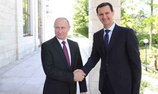 Tổng thống Nga và Tổng thống Syria có cuộc họp ngày 17.5. Ảnh: Sputnik. 