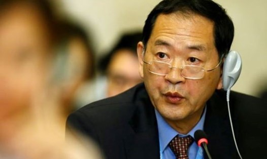 Đại sứ Triều Tiên tại Thụy Sĩ Han Tae-song. Ảnh: Hani. 