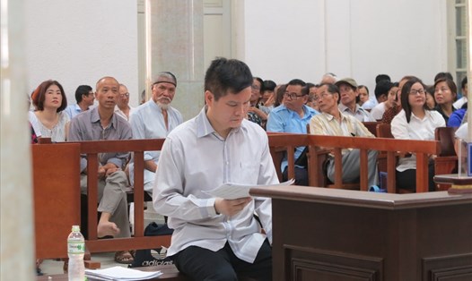 Bị cáo Phạm Thanh Hải tại tòa.