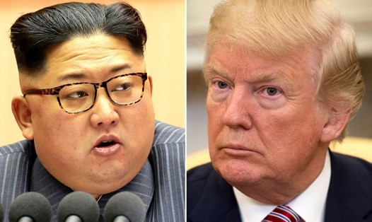 Nhà lãnh đạo Triều Tiên Kim Jong-un (trái) và Tổng thống Mỹ Donald Trump.