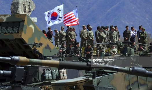 Binh sĩ Mỹ tại Hàn Quốc. Ảnh: Getty Images