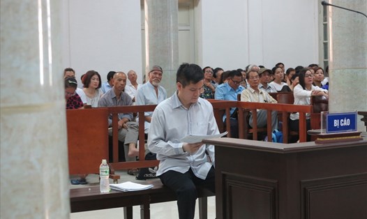 Bị cáo Phạm Thanh Hải tại tòa. 