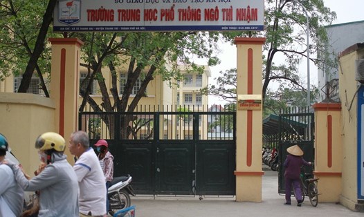 Trường THPT Ngô Thì Nhậm (Hà Nội). Ảnh: ĐN