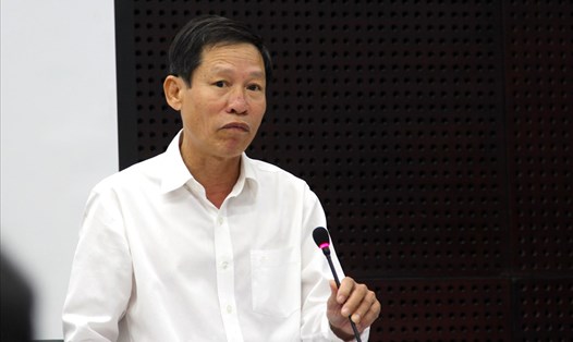 Ông Nguyễn Văn Chiến- Phó giám đốc Sở Nội Vụ TP. Đà Nẵng phát biểu tại buổi gặp gỡ báo chí.Ảnh: N.T