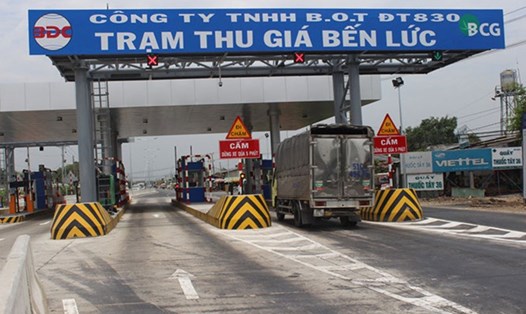 Trạm thu giá Bến Lức, Long An. Ảnh: A.C