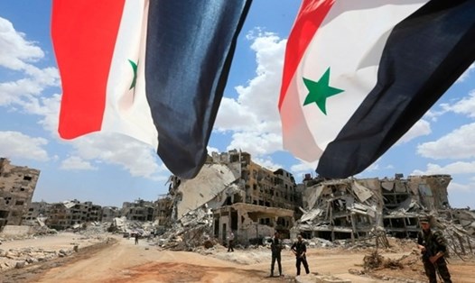 Quân đội Syria sẵn sàng cho cuộc chiến đấu ở khu vực phía tây nam nước này. Ảnh: AFP. 