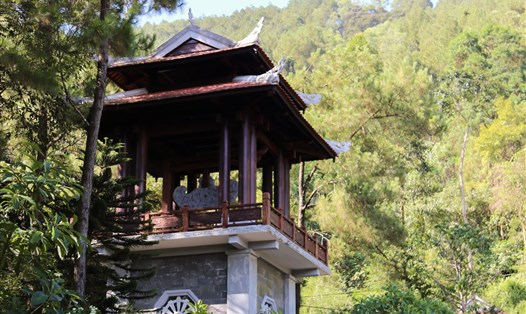 Một góc chùa Huyền Không Sơn Thượng. ảnh: BT