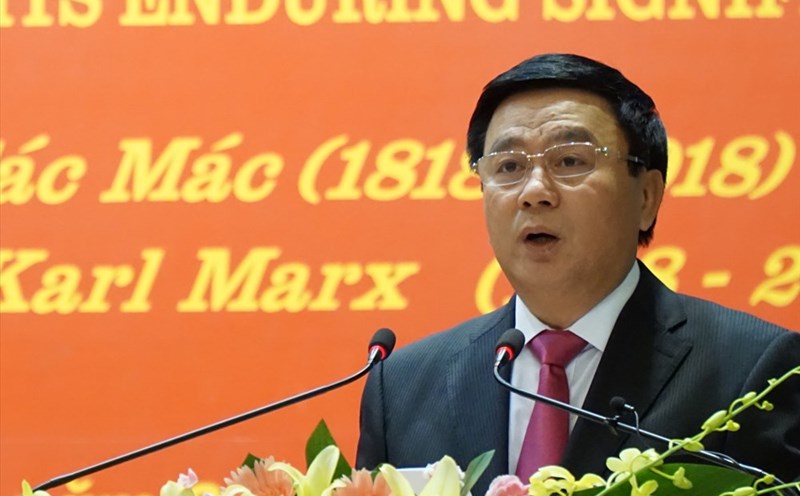 Ông Nguyễn Xuân Thắng – Bí thư Trung ương Đảng, Chủ tịch Hội đồng Lí luận Trung ương, Giám đốc Học viện Chính trị quốc gia Hồ Chí Minh. Ảnh: VH