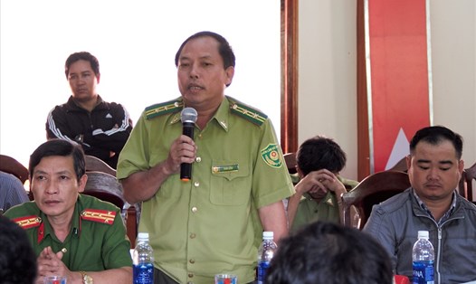 Ông Trần Lanh, Hạt trưởng Hạt Kiểm lâm kiêm Giám đốc Ban quản lý Rừng phòng hộ Nam Sông Bung (huyện Nam Giang, tỉnh Quảng Nam) bị cách chức vì để mất rừng. Ảnh: LP