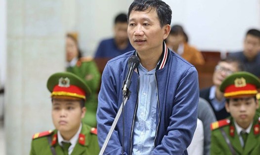 Bị cáo Trịnh Xuân Thanh trong một phiên tòa trước. Ảnh TTXVN.