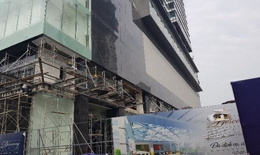 Dự án trung tâm thương mại, căn hộ cao cấp tại địa chỉ 302 Cầu Giấy (Hà Nội) mất an toàn cháy nổ. Ảnh: PV