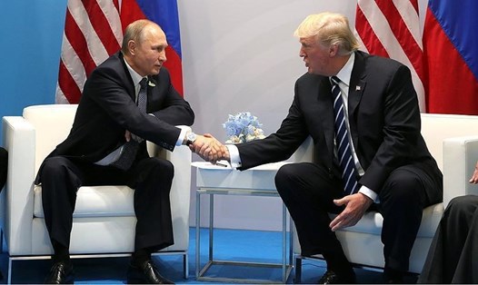 Tổng thống Donald Trump chúc mừng ông Vladimir Putin nhậm chức Tổng thống Nga. Ảnh: AA. 