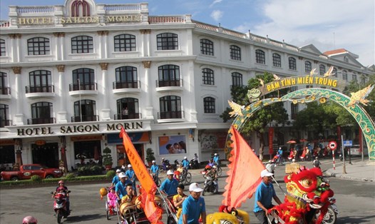 Khách sạn Saigon Morin - Huế nằm ở vị trí đắc địa ở trung tâm TP.Huế. Ảnh: NĐT