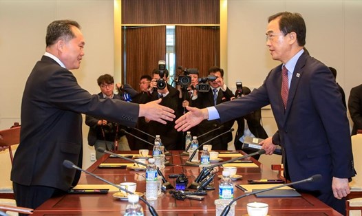 Hàn Quốc - Triều Tiên đạt được đồng thuận trong các bước tiếp theo để giải quyết các vấn đề quan trọng. Ảnh: Reuters. 