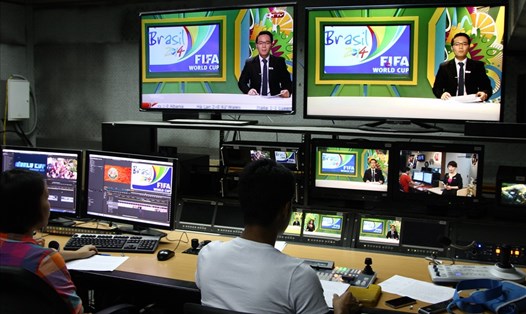 VTV từng chia sẻ sóng sạch cho HTV ở World Cup 2014. Ảnh: VTV