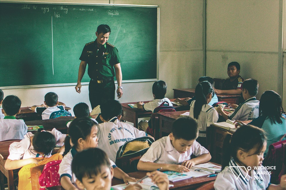 Lớp học của thầy giáo Phục. Ảnh: BTC WeChoice Awards 2016