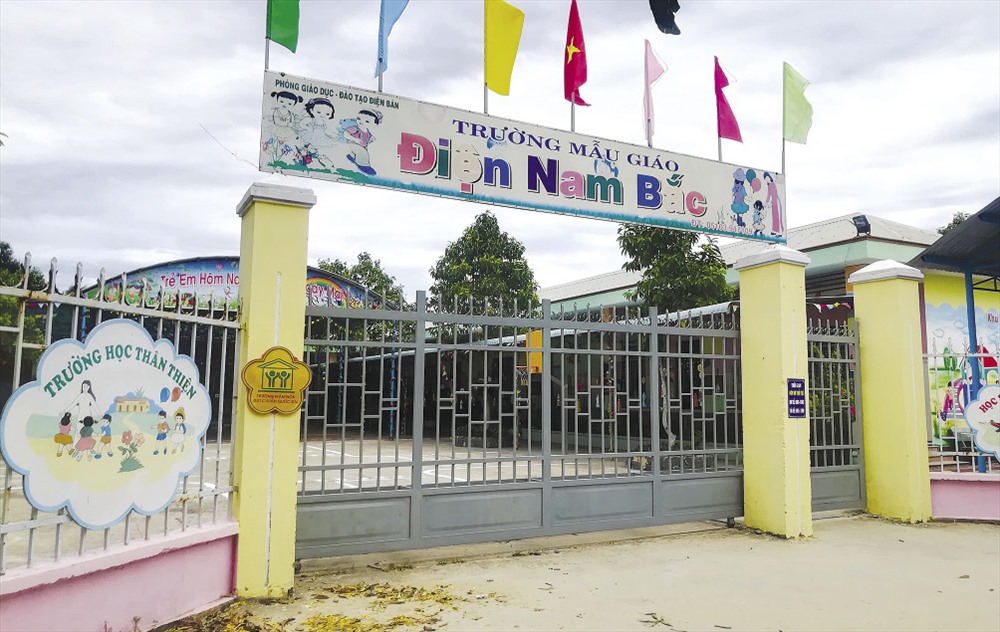 Trường mẫu giáo Điện Nam - Điện Ngọc hiện chỉ có hơn 100 chỗ giữ trẻ.