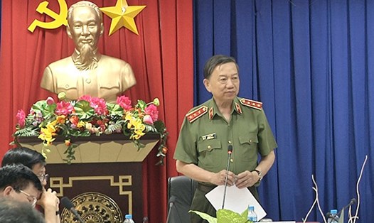 Bộ trưởng Tô Lâm chỉ đạo công tác đảm bảo ANTT tại một số địa phương phía Nam.