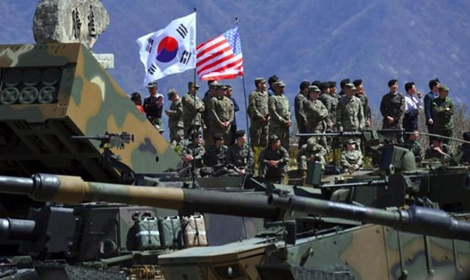 Mỹ tuyên bố ngừng tập trận với Hàn Quốc. Ảnh: AFP