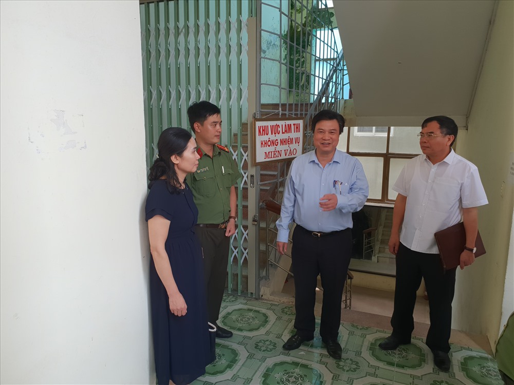 Khu vực in, sao đề thi được bảo vệ nghiêm ngặt 3 vòng độc lập. Ảnh: HN