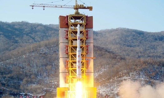 Bãi thử động cơ tên lửa lãnh đạo Triều Tiên Kim Jong-un cam kết phá hủylà bãi phóng vệ tinh Sohae. Ảnh: Reuters. 