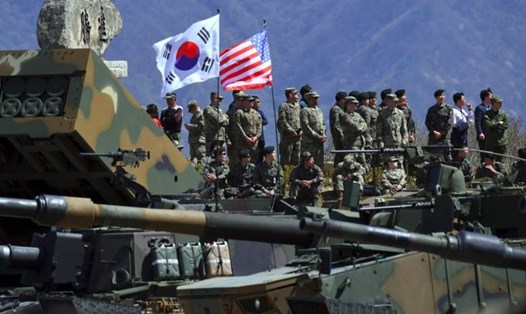 Mỹ - Hàn Quốc tuyên bố đình chỉ vô thời hạn hai cuộc huấn luyện theo chương trình trao đổi giữa hai nước. Ảnh: AFP. 