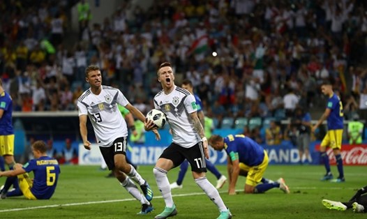 ĐKVĐ Đức giành 3 điểm ngày ở những phút cuối trước Thụy Điển. Ảnh: FIFA