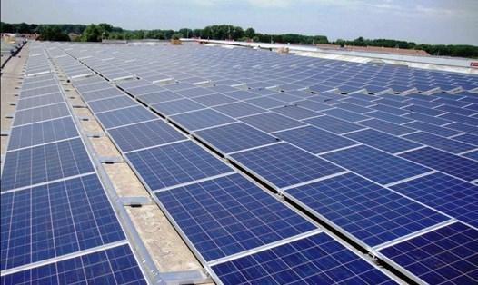 Dự án Nhà máy điện mặt trời Hữu Phước nằm trên địa bàn thôn Hậu Sanh, xã Phước Hữu, huyện Ninh Phước, tỉnh Ninh Thuận. Ảnh: PV