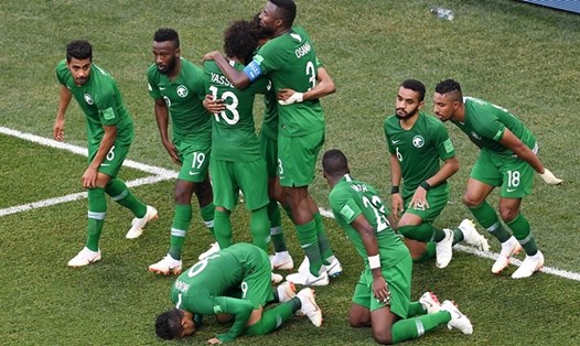 Saudi Arabia đã có một trận đấu quả cảm và nỗ lực, để qua đó thắng ngược Ai Cập của Salah với tỉ số 2-1 ở những giây cuối cùng của trận đấu. Ảnh: FIFA