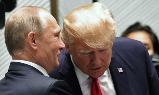 Tổng thống Nga và Tổng thống Mỹ. Ảnh: RT. 