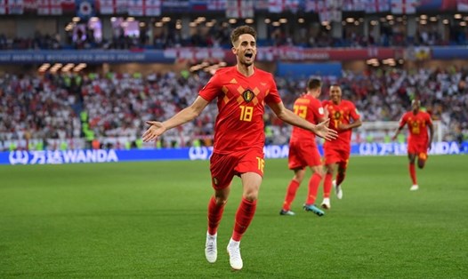 Zanuzaj lập siêu phẩm giúp ĐT Bỉ đánh bại ĐT Anh với tỉ số 1-0. Ảnh: FIFA