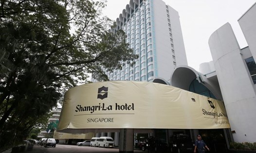 Khách sạn Shangri-La, nơi diễn ra Đối thoại an ninh Shangri-La từ ngày 1-3.6. Ảnh: Reuters