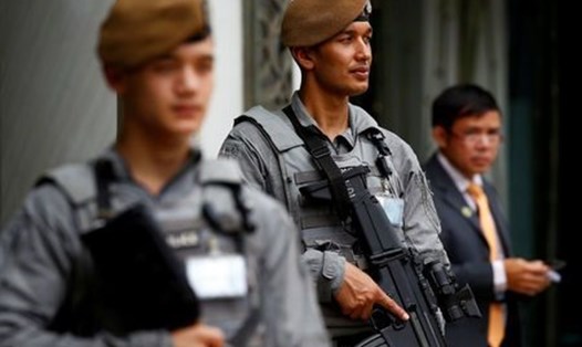 Các binh sĩ lực lượng Gurkha. Ảnh: Reuters. 